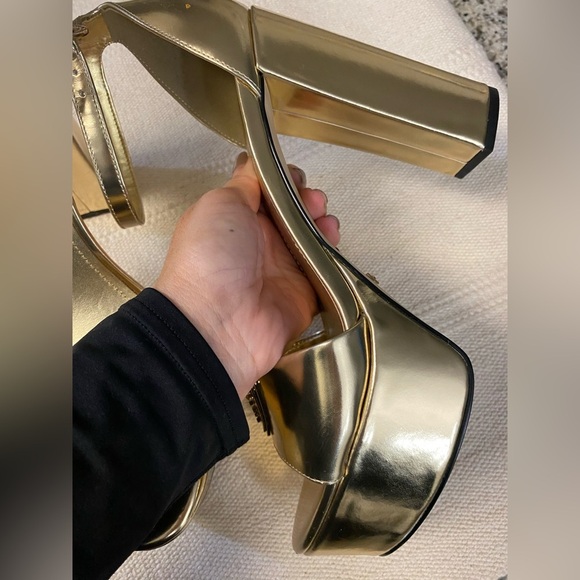 GUESS Gold Women's Heels size 10 - Picture 6 of 14